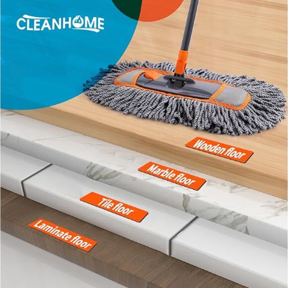 Microfiber Dust Mop for Hardwood Floor Cleaning, Household Tool - Picture 2 of 5
